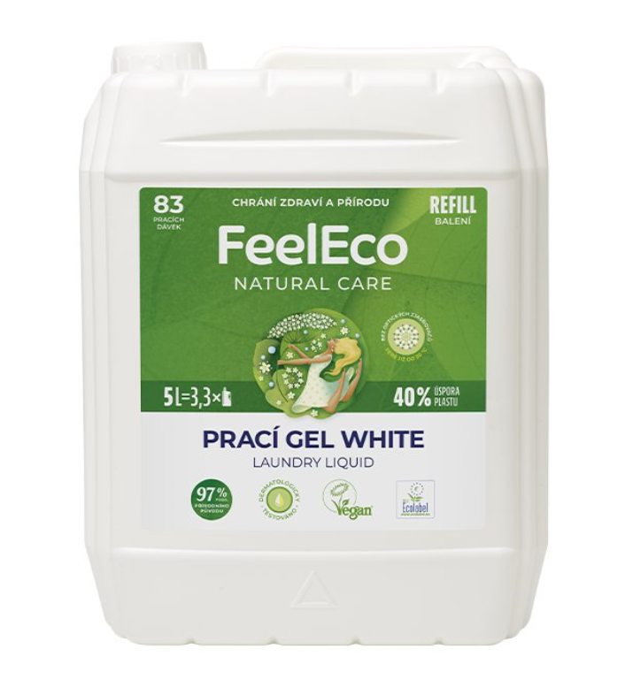 FeelEco Prací gel na bílé prádlo