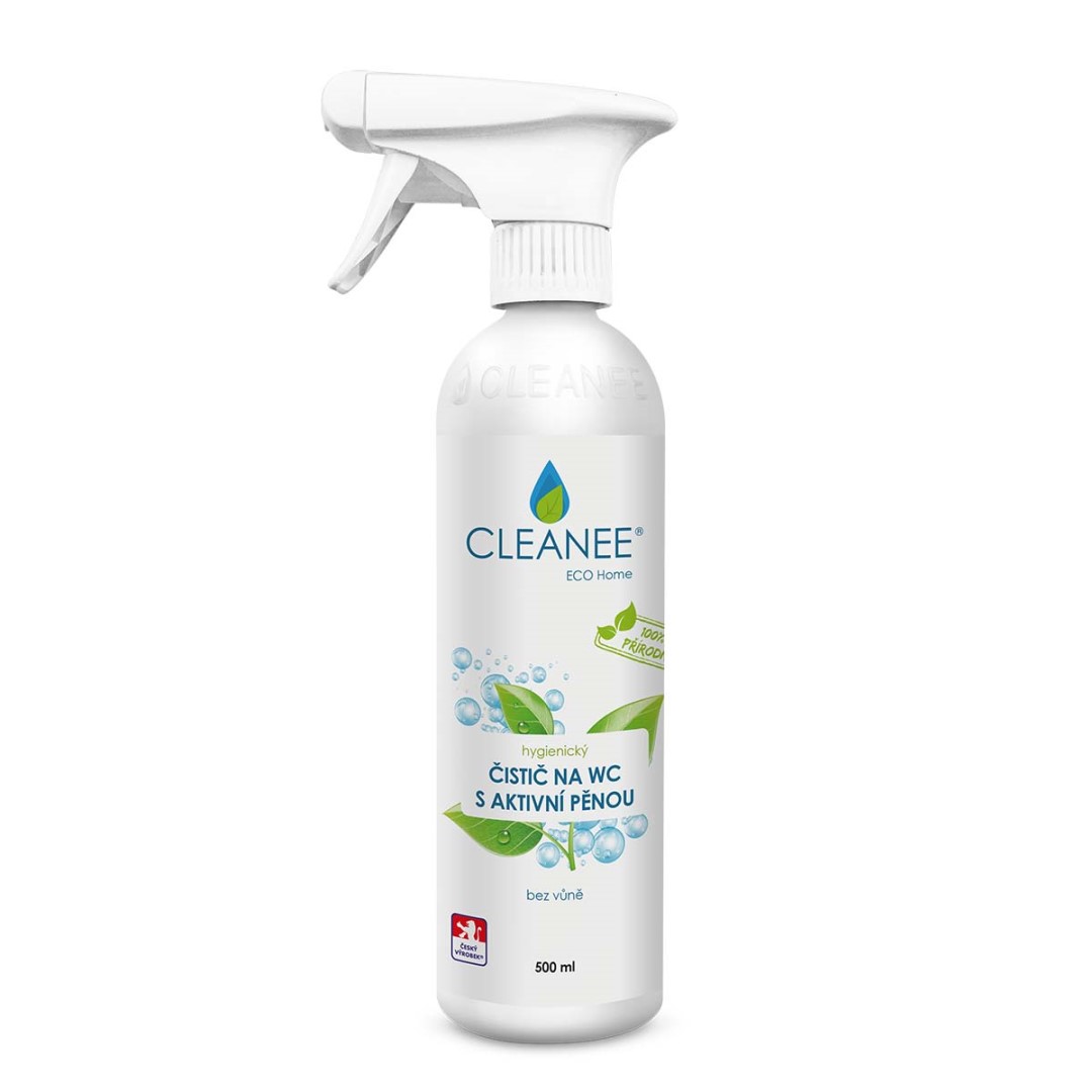CLEANEE ECO hygienický čistič WC bez vůně 500ml