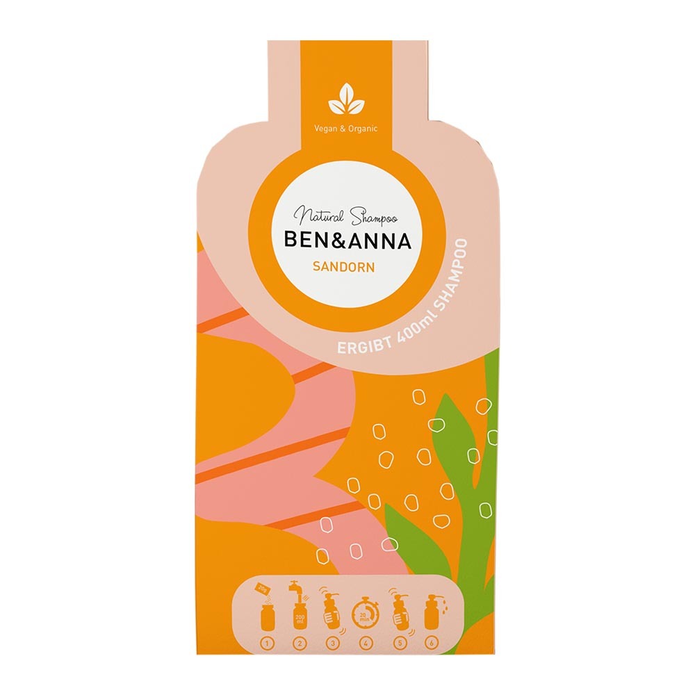 BEN&ANNA Šampon v prášku (2×20 g) - Rakytník Regeneruje a zklidňuje