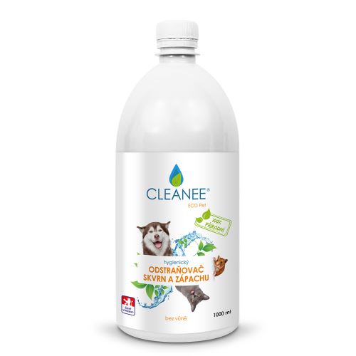 CLEANEE ECO Pet hygienický odstraňovač skvrn a zápachu po domácích mazlíčcích 1 l