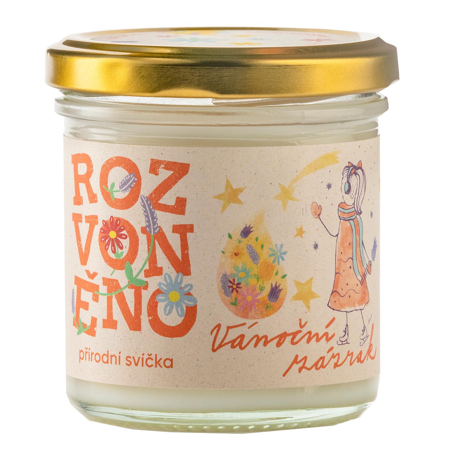 Rozvoněno Vonná svíčka -Vánoční zázrak (130 ml)