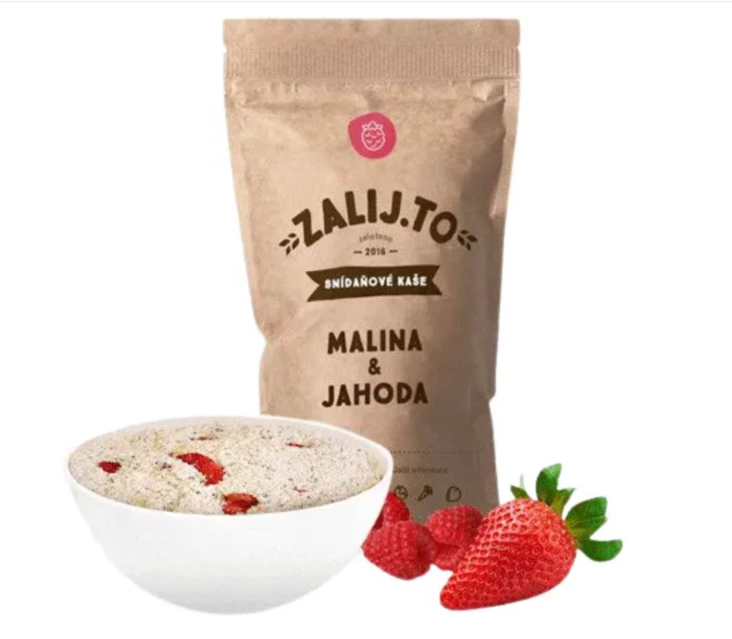 Ovesná proteinová kaše Malina a Jahoda