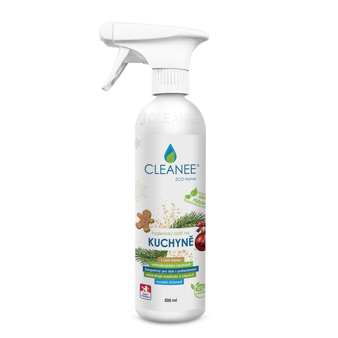 CLEANEE ECO hygienický čistič na KUCHYNĚ S vůní Vánoc 500ml