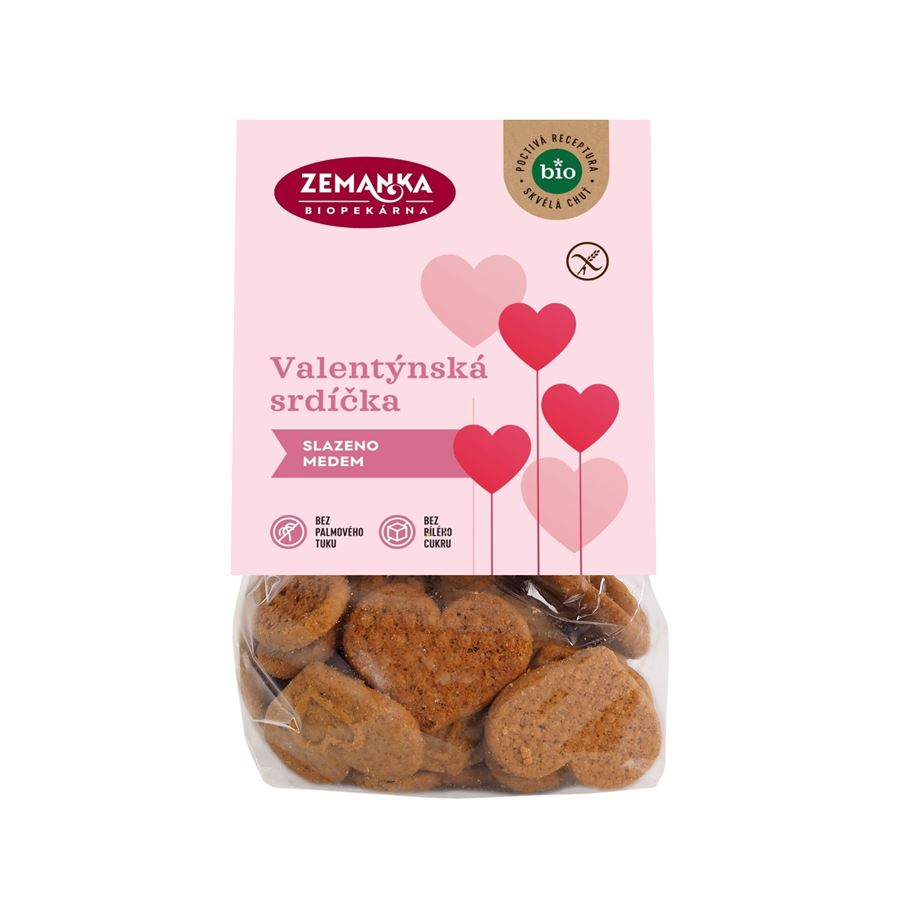 Valentýnská bio srdíčka