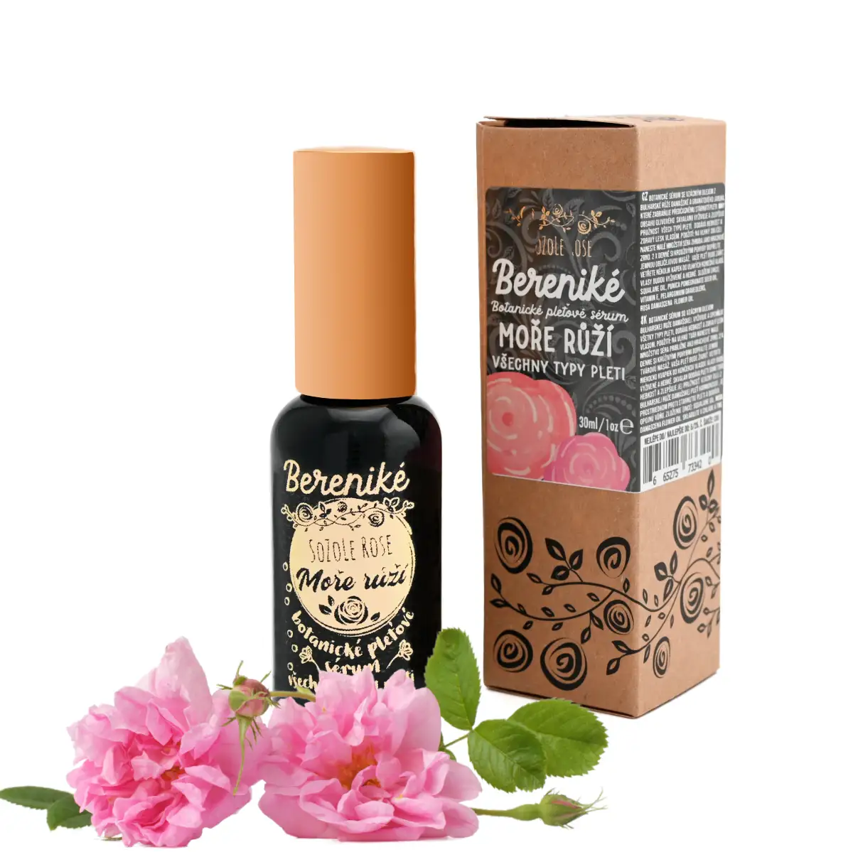 Botanické olejové pleťové sérum BERENIKÉ MOŘE RŮŽÍ, 30 ml