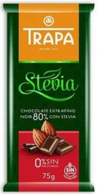 Trapa Bezlepková čokoláda hořká 80 % kakaa se stevií 75 g