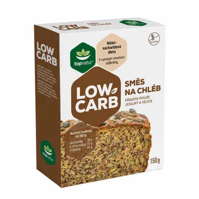 Topnatur Směs na pečení bezlepkového chleba Low carb 150 g