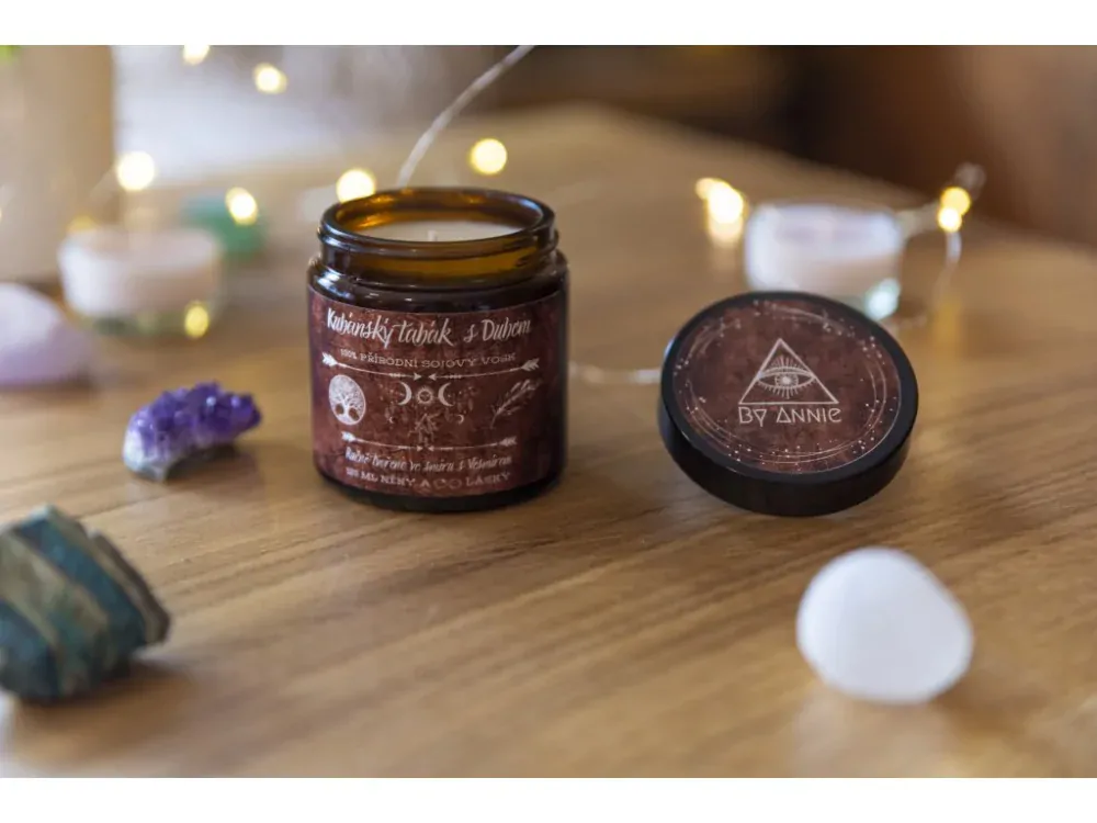 Sójová svíčka Kubánský tabák s Dubem 120ml