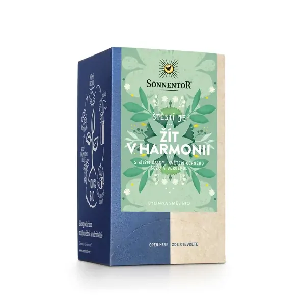 Čaj porcovaný BIO-Štěstí je® žít v harmonii 27 g