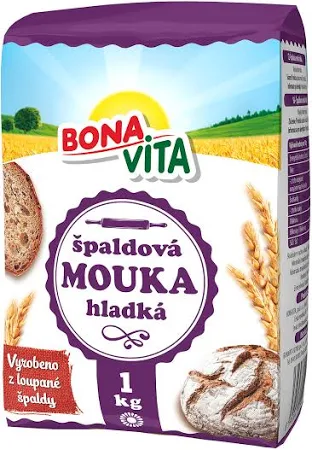 Mouka špaldová celozrnná Bonavita, 1 kg