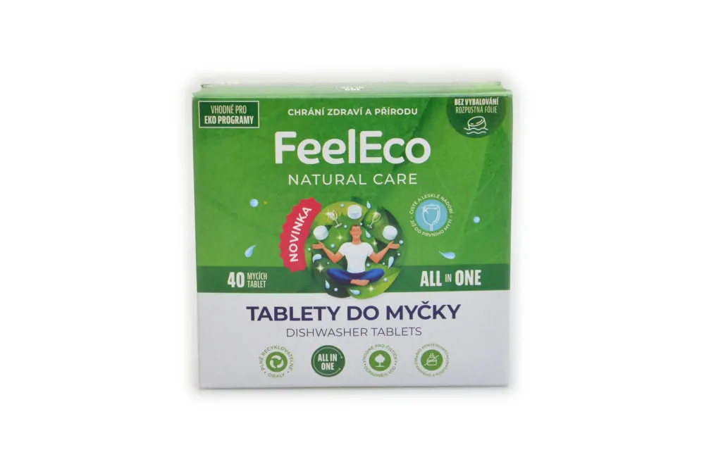 Tablety do myčky - 40 mycích tablet - FeelEco 560g