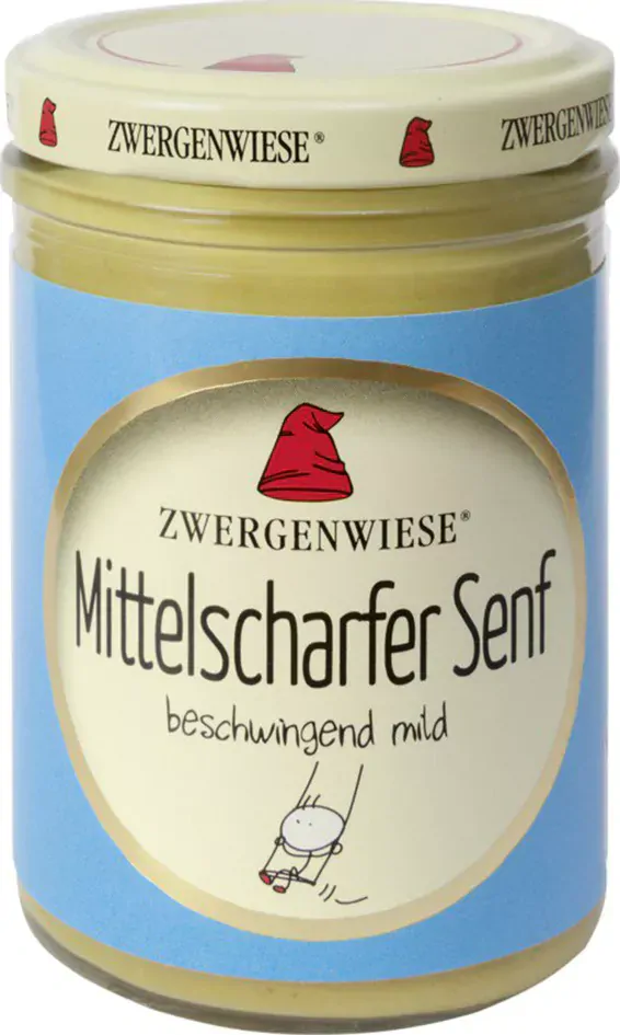 Bio hořčice středně pálivá Zwergenwiese 160 ml