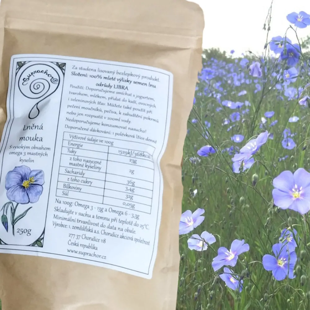 Lněná mouka Chorušice, 500 g