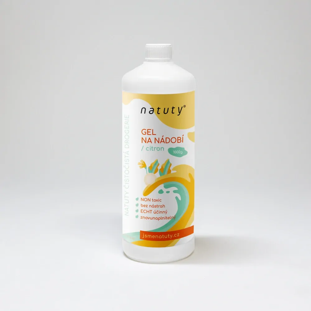 Gel na nádobí s vůní citronu Natuty