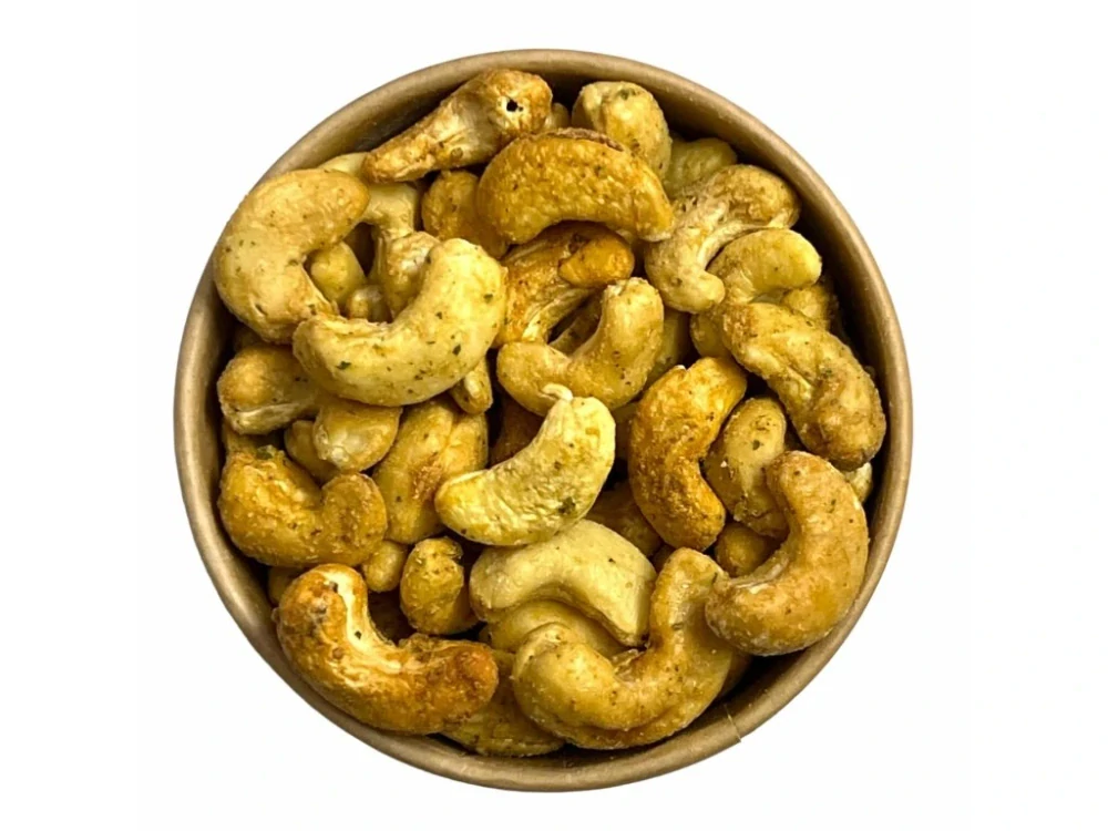 Kešu ořechy s česnekem a rozmarýnem 100g=64Kč