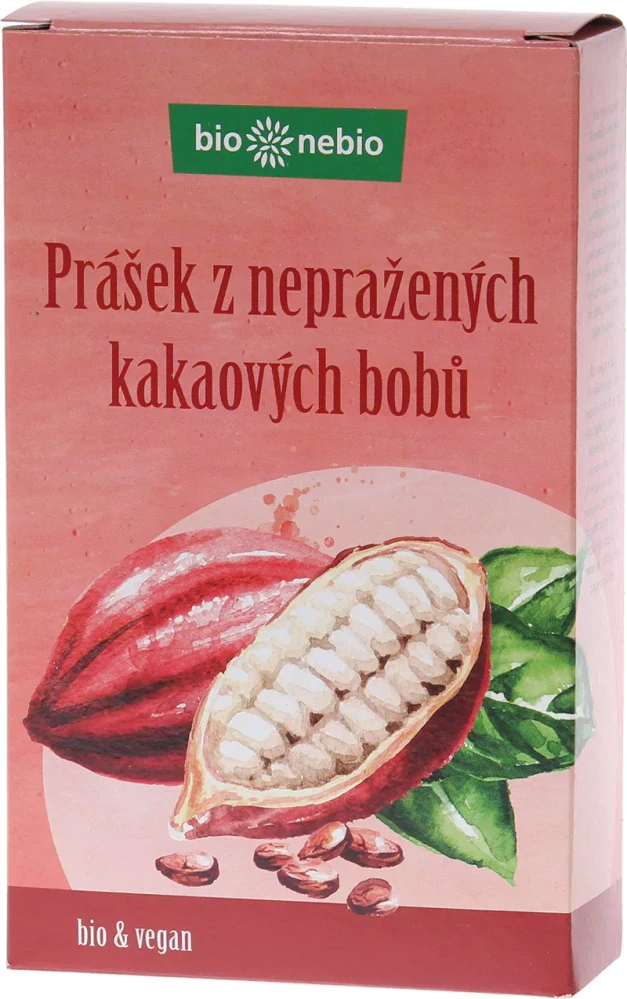 Bio prášek z nepraženého kakaa bionebio 150 g