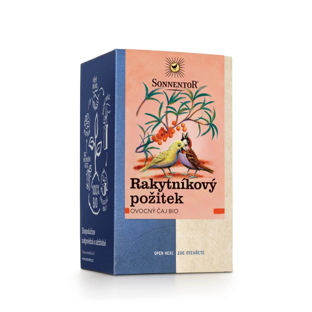 Čaj porcovaný BIO- Rakytníkový požitek 54 g