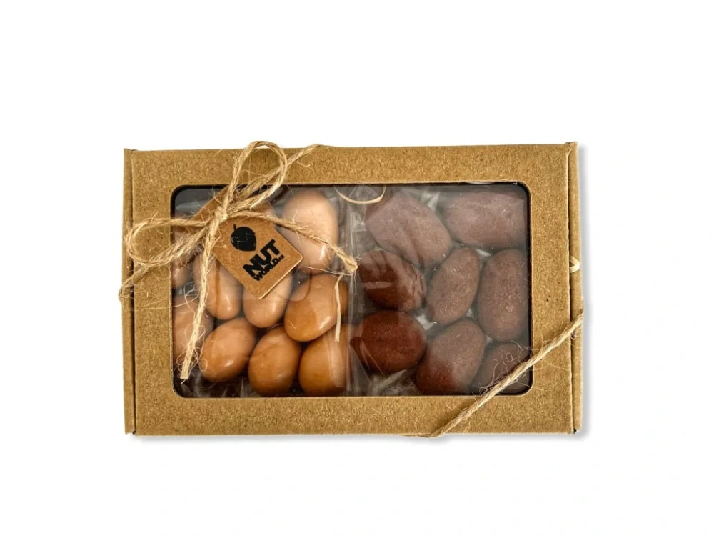 Dárková krabička 2x50g SLADKÁ s průhledným víčkem
