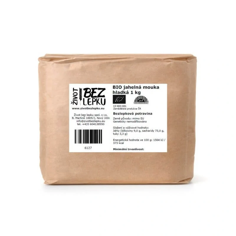 Jahelná mouka hladká bio, 1kg