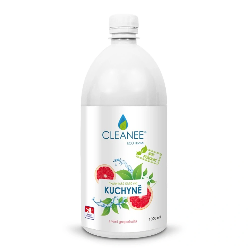 CLEANEE ECO hygienický čistič na KUCHYNĚ GRAPEFRUIT 1l