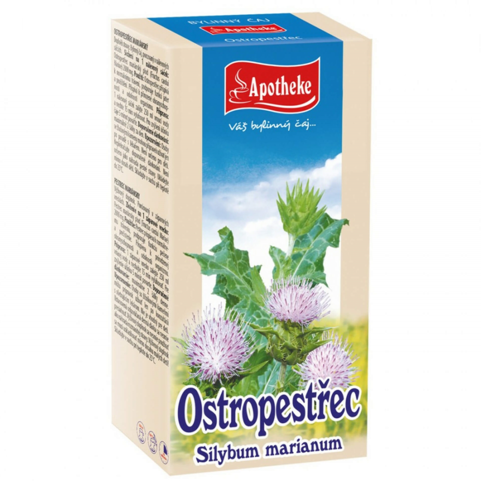 Ostropestřec mariánský 20 sáčků 40 g