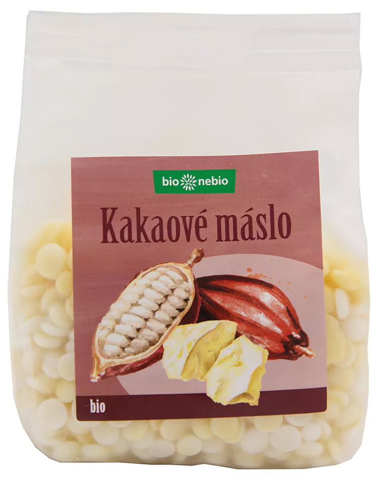 Bio kakaové máslo pecičky bio*nebio 150 g