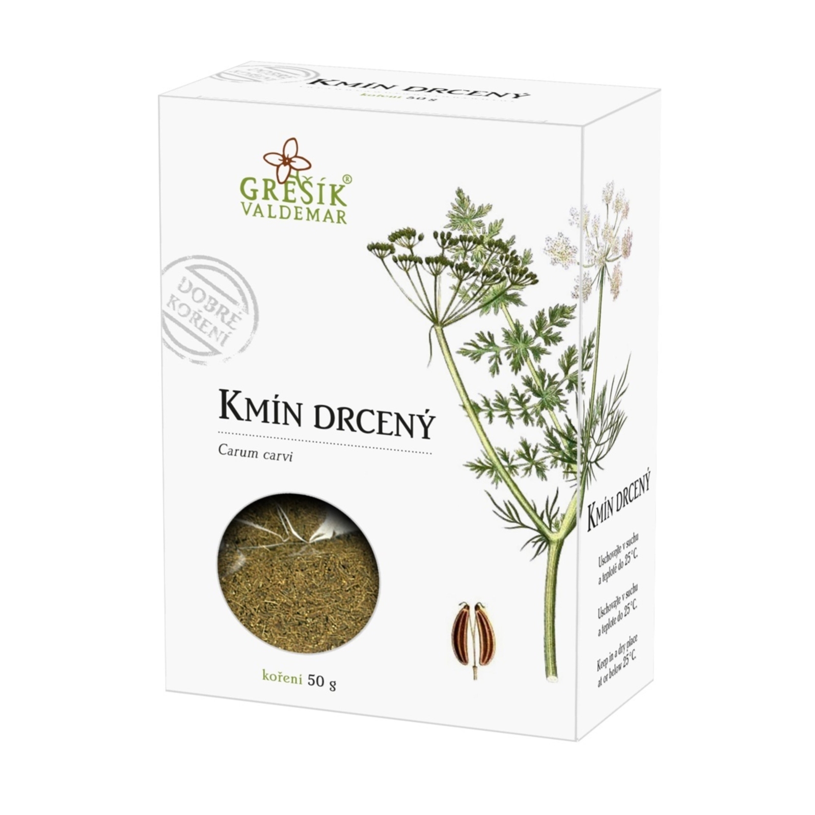 Kmín drcený 50 g, Grešík