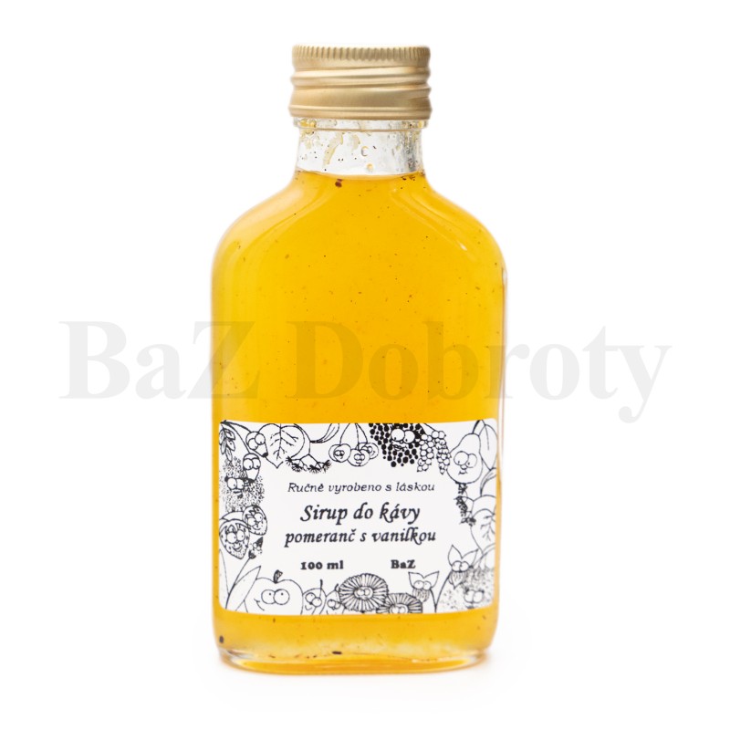 Sirup do kávy pomeranč s vanilkou
