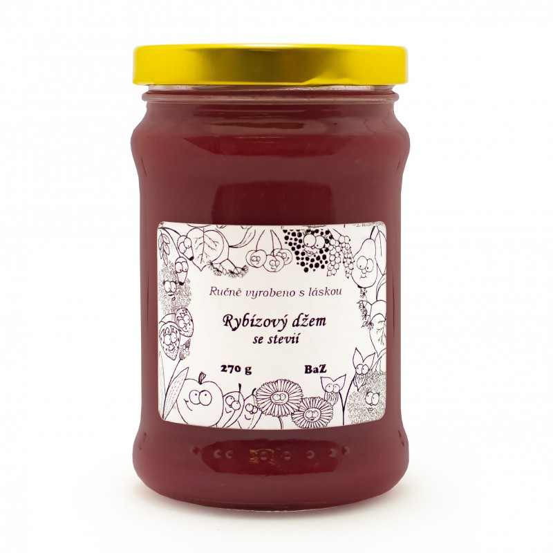 Džem rybízový se stévií, 150 g