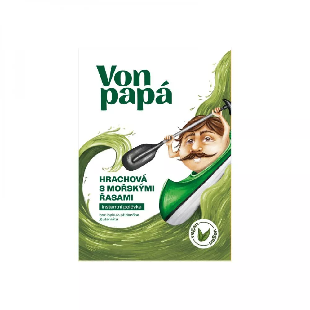Instatntní hrachová polévka s mořskými řasami - Von Papá, 22 g