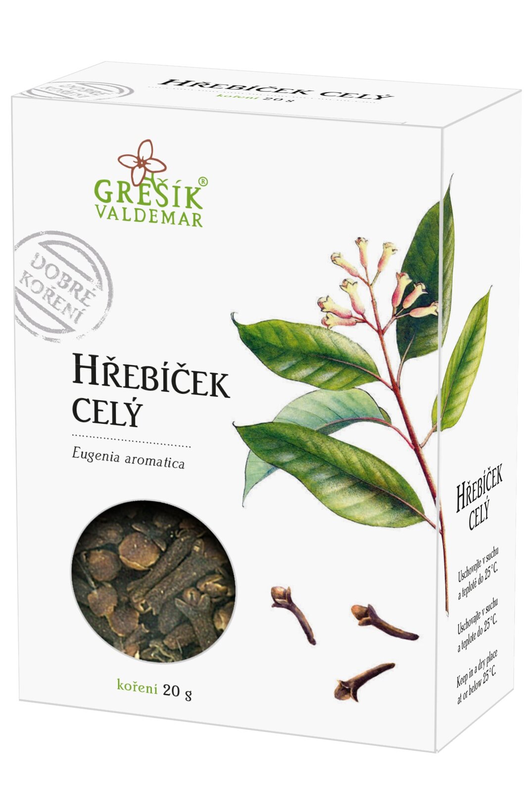 Hřebíček celý, 20g, Grešík