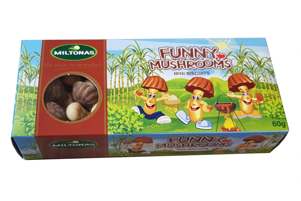 Hříbečky MINI z karamelové polevy a sušenky - Miltonas 60g