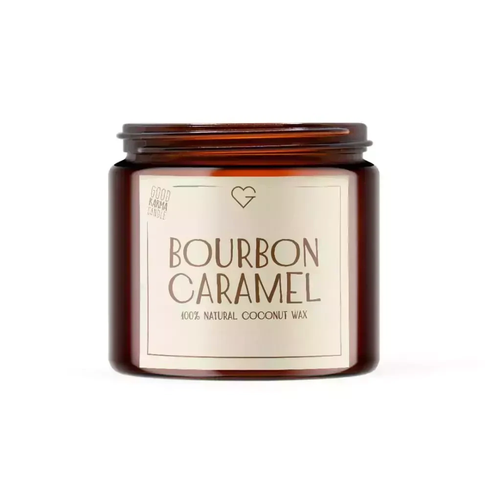Svíčka s bavlněným knotem - bourbonský karamel, 80 g