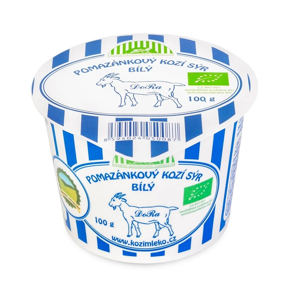 BIO pomazánkový kozí sýr – Bílý, 100 g