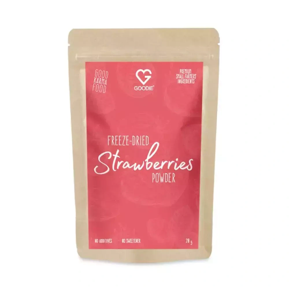 RAW Lyofilizovaný prach jahoda, 20 g