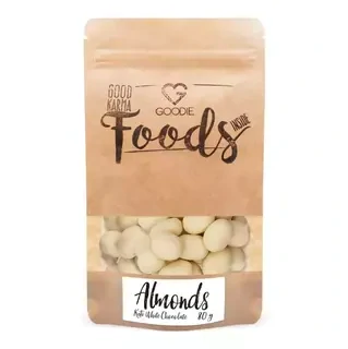 Mandle v keto bílé čokoládě, 80 g