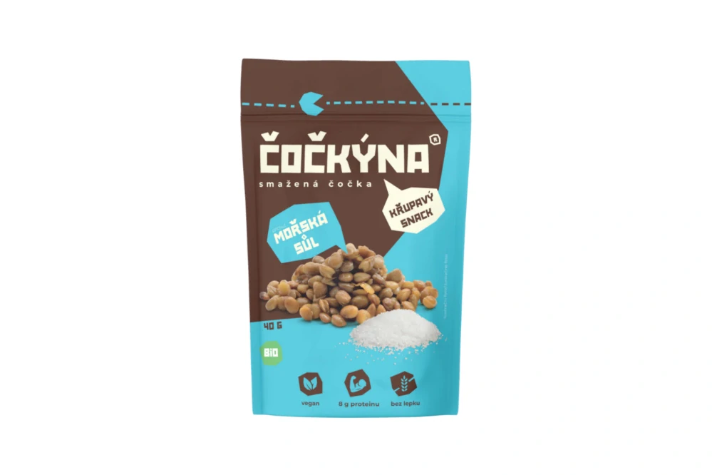 Křupavá čočka MOŘSKÁ SŮL BIO - Čočkýna 40g