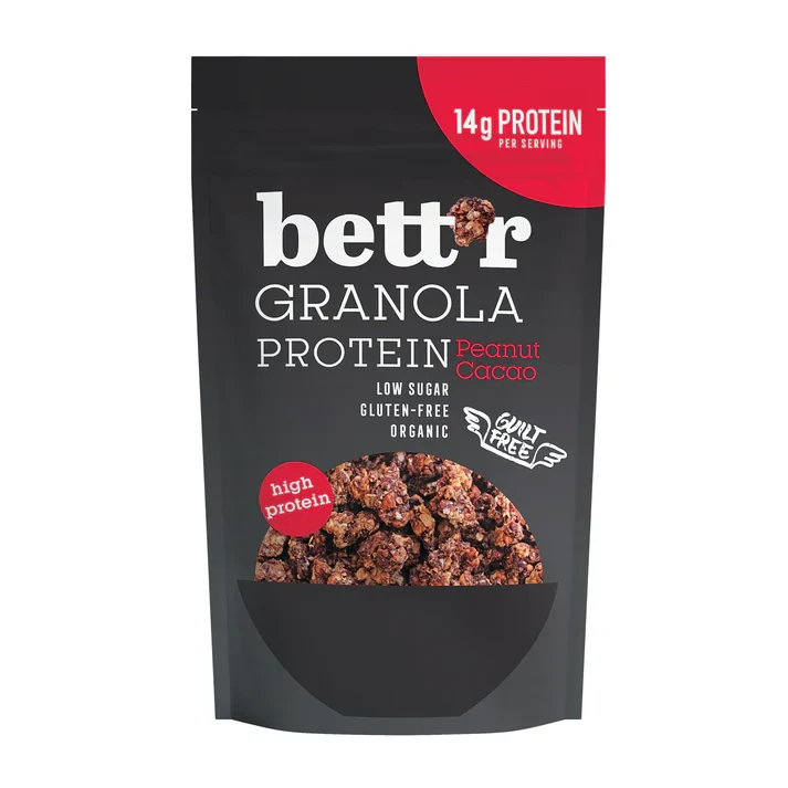 Granola proteinová s arašídy a kakaem bezlepková 300 g BIO BETT´R