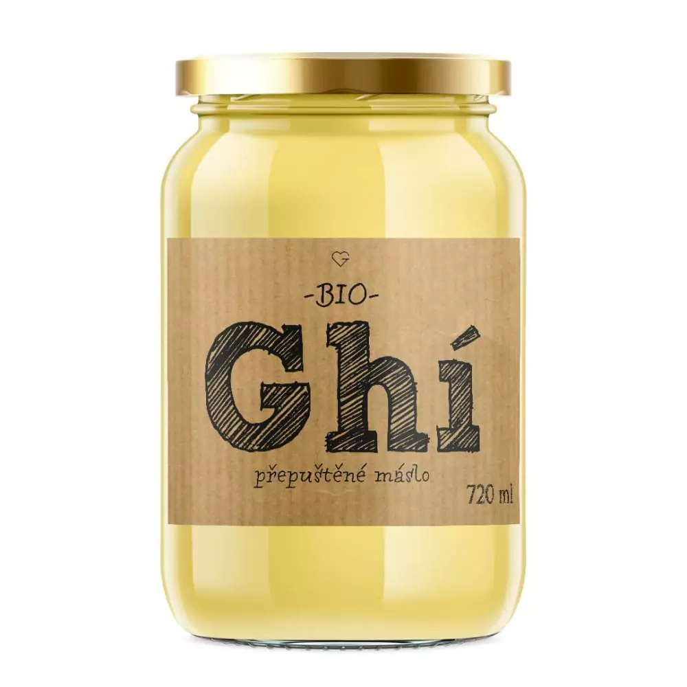 Přepuštěné máslo GHÍ - Grass Fed BIO 720 ml