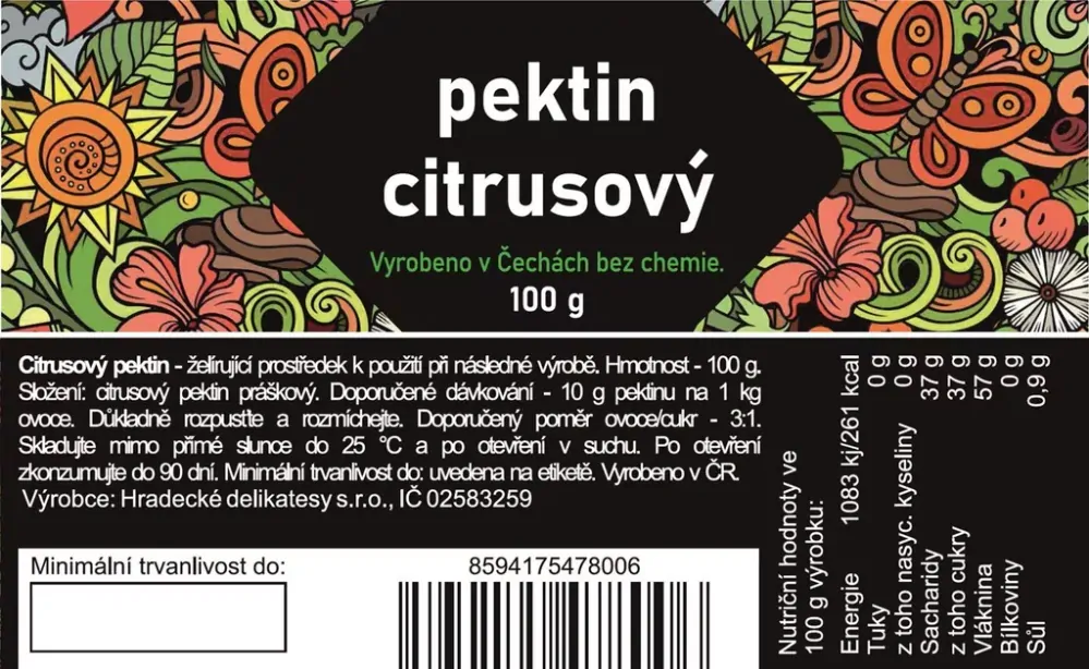 Citrusový pektin, 500 g