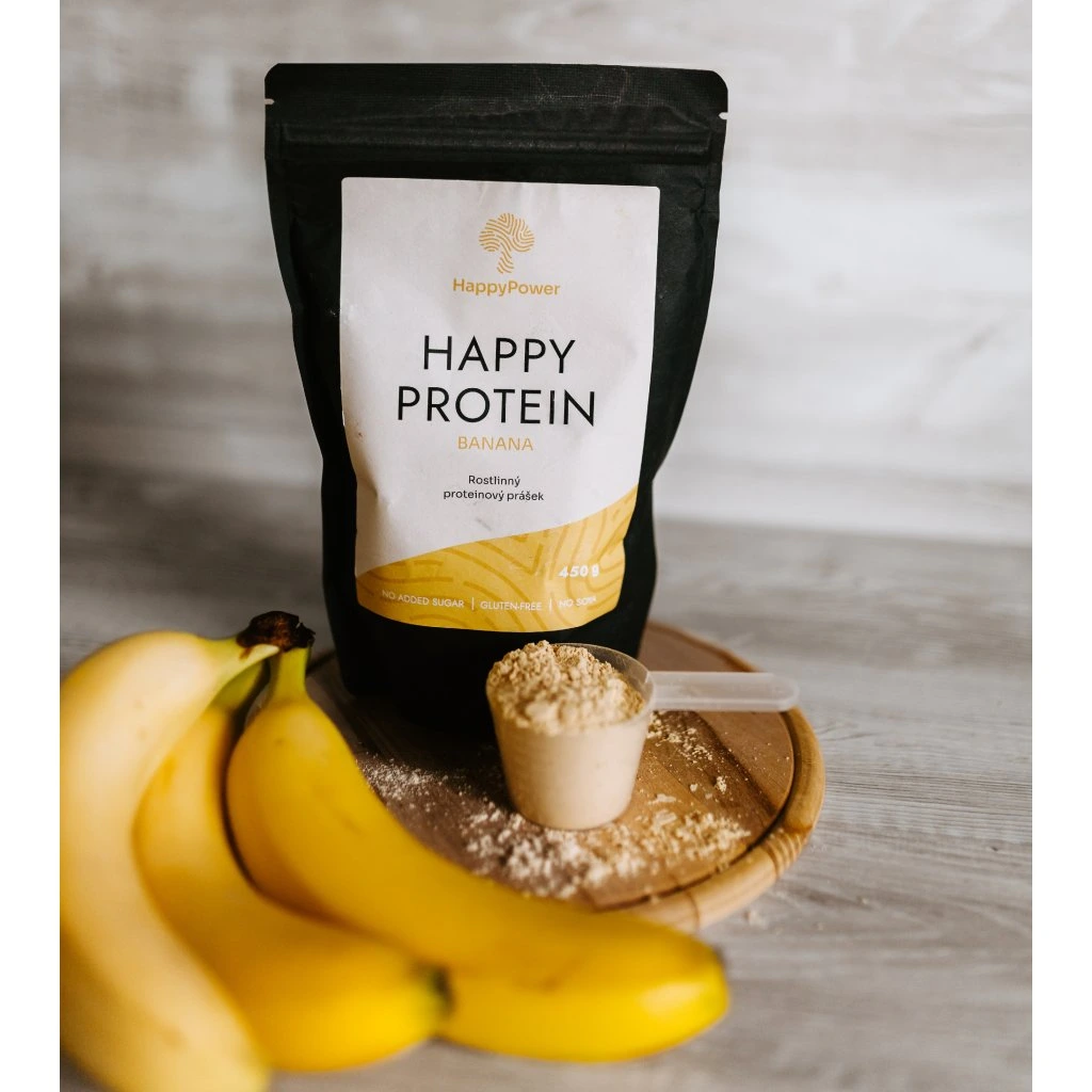 HAPPY PROTEIN - Vegan protein banán 450 g