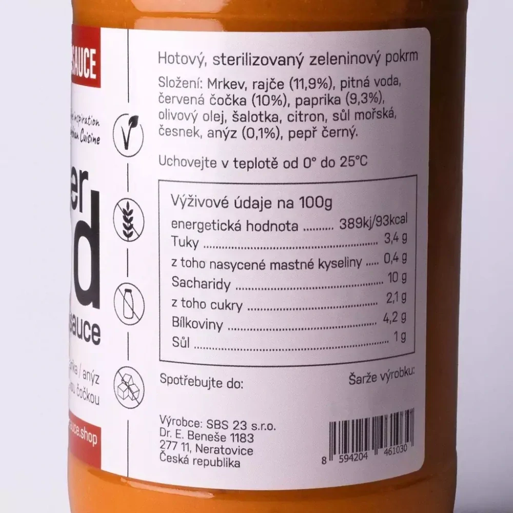 Super Food or Sauce - rajče, pečená paprika, anýz s červenou čočkou - 2-3 porce, 320 g