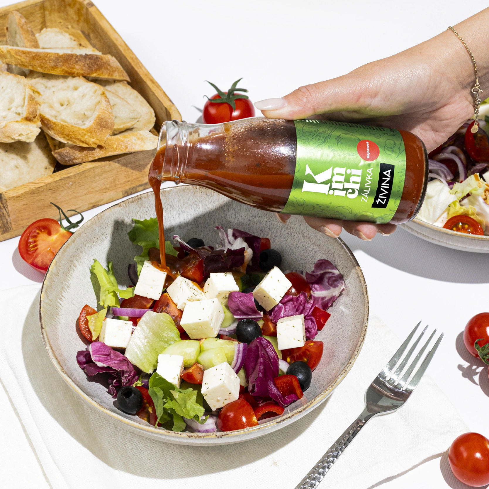 Kimchi rajčatová zálivka na salát – fermentovaná chuť, 250 g