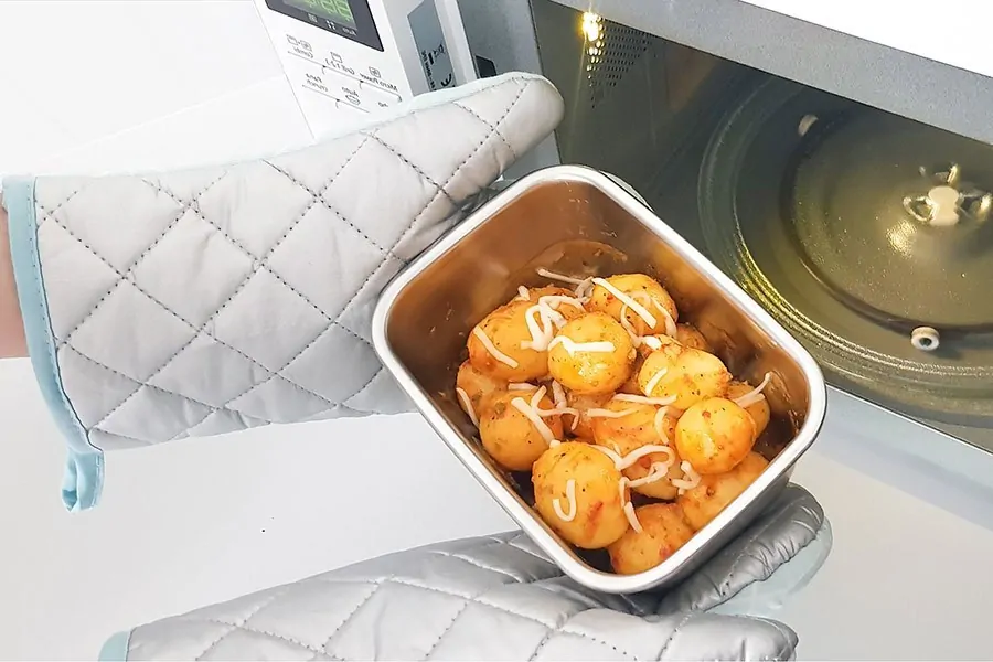 Nerezová obdélníková dóza na potraviny, 980 ml