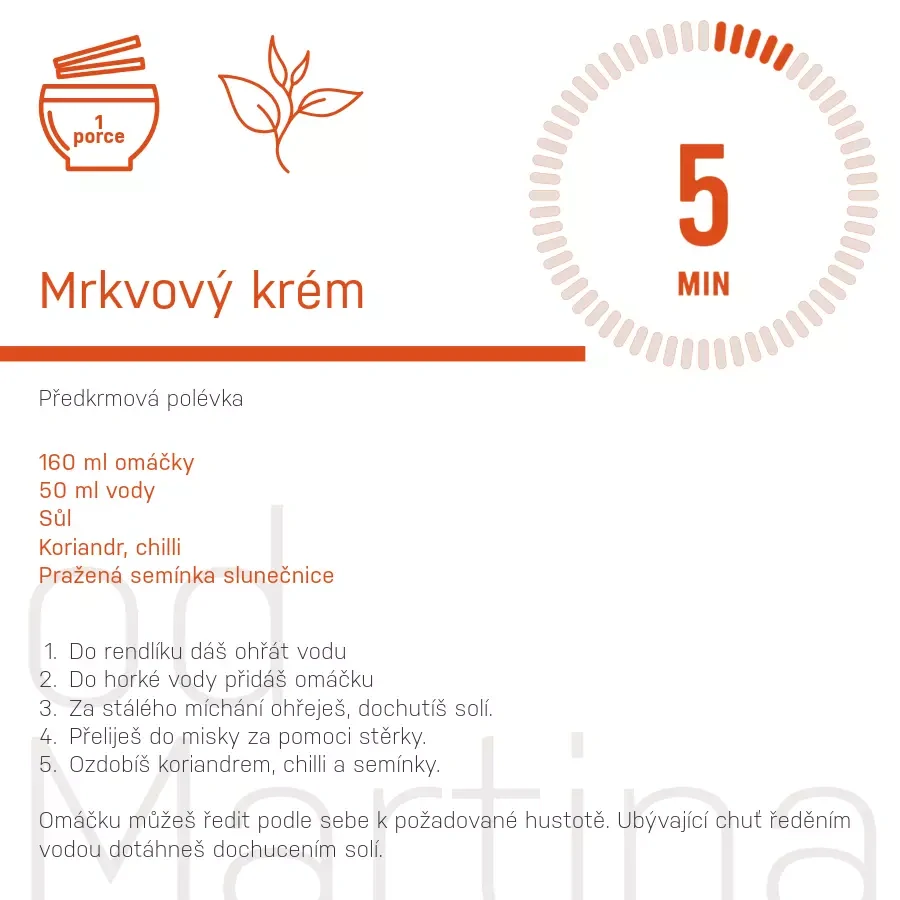 Super Food or Sauce - mrkev, zázvor, kurkuma s červenou čočkou - 2-3 porce, 320 g