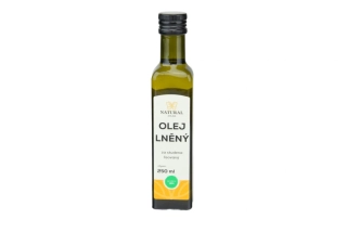 Olej lněný za studena lisovaný - Natural 250ml