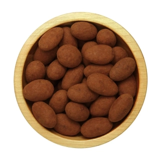 Mandle v polevě z mléčné čokolády sypané skořicí