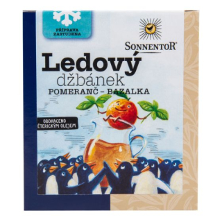 BIO porcovaný čaj Ledový džbánek - pomeranč s bazalkou, 16x 2,5 g
