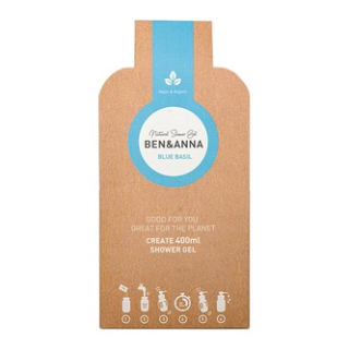 BEN&ANNA Sprchový gel v prášku (2×20 g) - Blue Basil S vůní eukalyptu