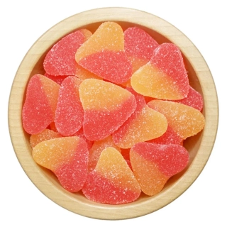 Želé broskvová srdíčka